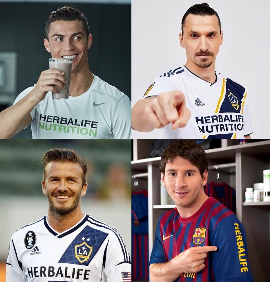 Soccer or Football players using Herbalife Nutrition